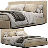 Minotti tatlin ivory bed