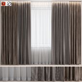 Curtains set 04 vray | corona