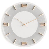 Часы настенные KARE Leonardo White-Gold