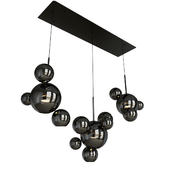 Люстра Giopato & Coombes Linear Chandelier Bubble smoky