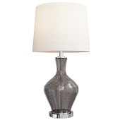 Stylecraft amber gray table lamp