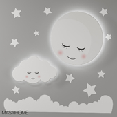 Светильники детские Луна и облако