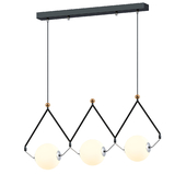 Black or gold led chandelier dining room coffee shop modern long pendant lamp bar multi head hanging down lights