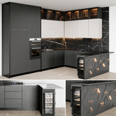 kitchen modern80 black -italian