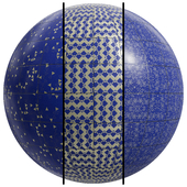 FB145 Pool mosaic glass tiles 4K (indiamart) | 3 Mat | 4k | seamless | PBR