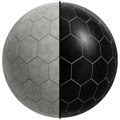 FB151 hexagon concrete Brand Daltile | 2 Mat | 4K | seamless