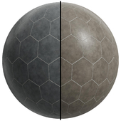 FB152 hexagon concrete Brand Daltile | 2 Mat | 4K | Taupe&Grey