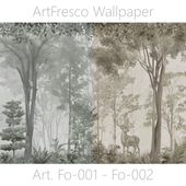 ArtFresco Wallpaper - Дизайнерские бесшовные фотообои Art. Fo-001 - Fo-002 OM