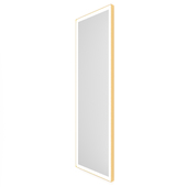 Rectangular mirror in a frame under brass "Talon Gold"