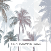 Creativille | wallpapers | 4970 Estamped Palms