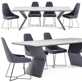 Dining table and chair Fabello Diamond