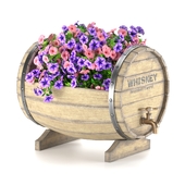Barrel with flowers (Corona)