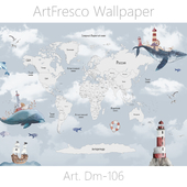 ArtFresco Wallpaper - Дизайнерские бесшовные фотообои Art. Dm-106 OM