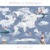 ArtFresco Wallpaper - Дизайнерские бесшовные фотообои Art. Dm-107 OM