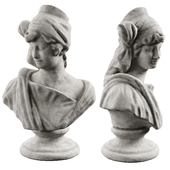 Woman Bust Statue