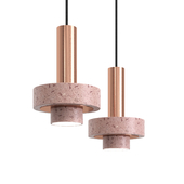 Cantera Rosa and Copper Ambra Lighting Collection