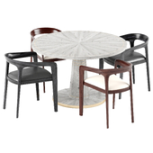 Kendra dining chair and table ELISA