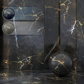 Imperial Gold Black Marble