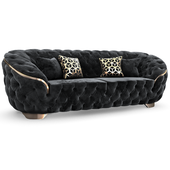 Lupino Velvet Sofa Black