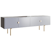 Gold and Gray Modern TV Stand Тумба под ТВ Homary