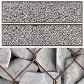 Gabion cage rock stone n3