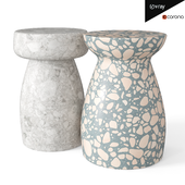 Ceramic garden stool set 9