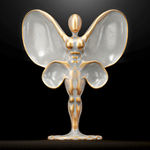 Butterfly Sculpture Italian Statuario marble