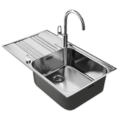 Kitchen sink FRANKE SMART SRX 611-86 and Single lever mixer Grohe BauLoop (31232001)