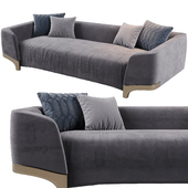 homary Gray Upholstered Sofa