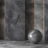 Wall Stone Black Material 33 (Seamless - Tillable)