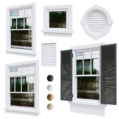 Экстерьерные окна (оптимизированные) v.13 / Exterior windows (optimized) v.13