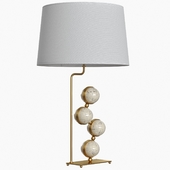 Rock Crystal and Brass Lamps