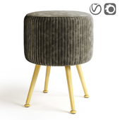 Soft round stool Atmosphera