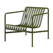 Hay Palissade Lounge Chair low olive