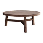 Журнальный столик   Rustic Farmhouse 44" Round Coffee Table   журнальный стол