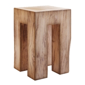 Side table with root tooth