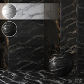Set of 3 Marble Material 8K (Seamless, Tileable ) DrCG No 70