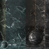 Set of 2 Marble Material 8K (Seamless, Tileable) DrCG No 72