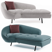homary Modern Chaise Longue Sofa