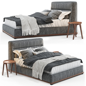 Кровать Porada KIRK BED с круглыми столиками Porada Deck