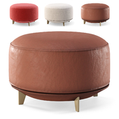 Jammin Ottoman by Alberta Pacific Furniture / Round pouffe