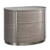 Bedside table Camelgroup Round silver
