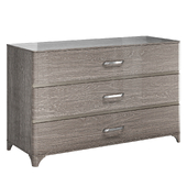 Chest of drawers Camelgroup Maia Silver 3 drawers