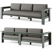 Walker Metal Outdoor Sofa by Crate and Barrel