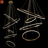 Designer chandelier ARTEMISIA 4/5 rings