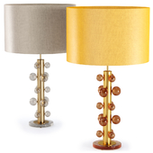 Pair of table Lamp by LA Studio / Round table lamp