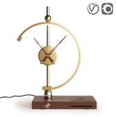 Creative table lamp with clock