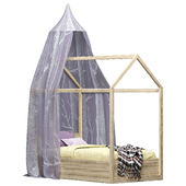 Children&#39;s bed House with a canopy