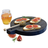Food Set 23 / Fig Sandwiches with Honey