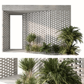 Outdoor Entrance Parametric Brick Wall - Architecture Element 53